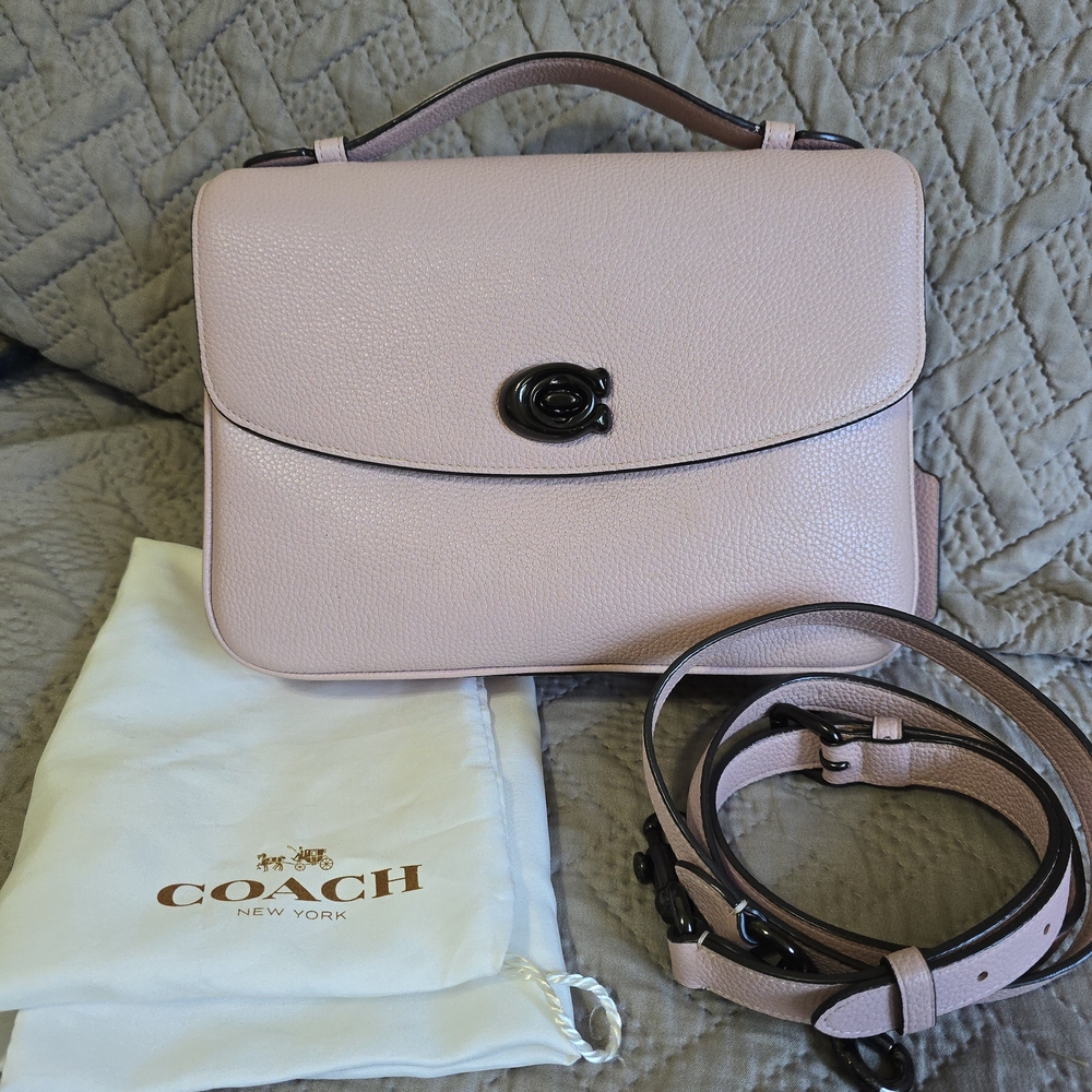 Coach Cassie Aurora Pink Pebbled Leather